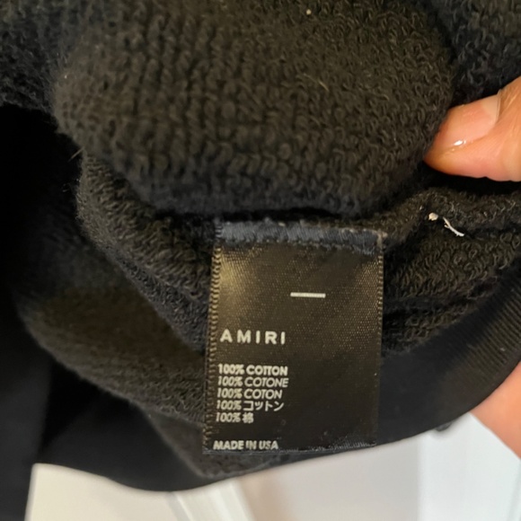 AMIRI Men's Script Logo Crew Sweatshirt- SZ SMALL - Picture 4 of 8